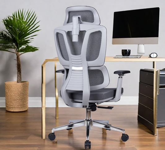 Oakcraft Ergonomic Mesh High Back Office Chair With Auto Adjustable Lumbar Support Black Mesh Office Adjustable Arm Chair