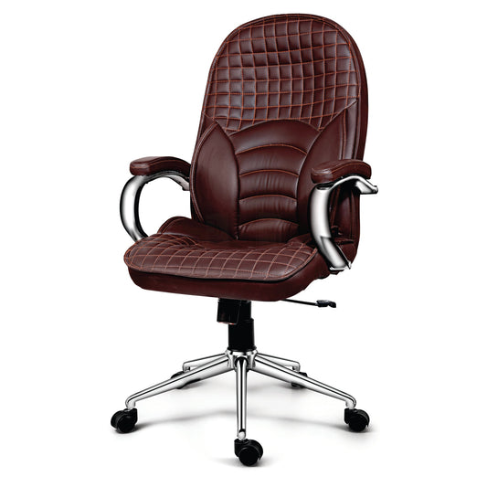 Stylish Office Chair with Contoured Seat and Back