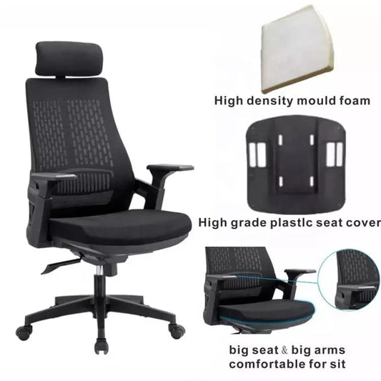 Oakcraft Mesh Office Adjustable Arm Chair