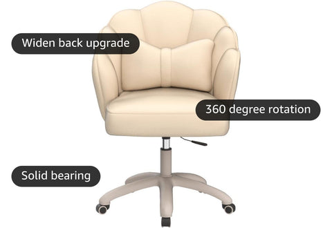 Oakcraft Home Office Desk Butterfly Chair with Mid-Back Upholstered Modern Tufted Computer Task Chair Swivel Height Adjustable Velvet Accent Chair Oakcraft Home Office Desk Butterfly Chair with Mid-Back Upholstered Modern Tufted Computer Task Chair Swivel Height Adjustable Velvet Accent Chair