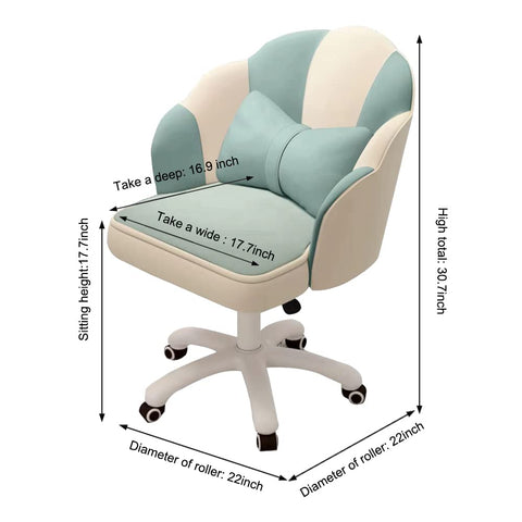 Oakcraft Home Office Desk Butterfly Chair with Mid-Back Upholstered Modern Tufted Computer Task Chair Swivel Height Adjustable Velvet Accent Chair Oakcraft Home Office Desk Butterfly Chair with Mid-Back Upholstered Modern Tufted Computer Task Chair Swivel Height Adjustable Velvet Accent Chair