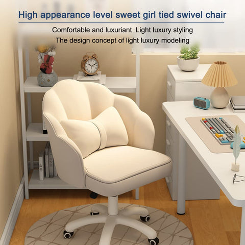 Oakcraft Home Office Desk Butterfly Chair with Mid-Back Upholstered Modern Tufted Computer Task Chair Swivel Height Adjustable Velvet Accent Chair Oakcraft Home Office Desk Butterfly Chair with Mid-Back Upholstered Modern Tufted Computer Task Chair Swivel Height Adjustable Velvet Accent Chair