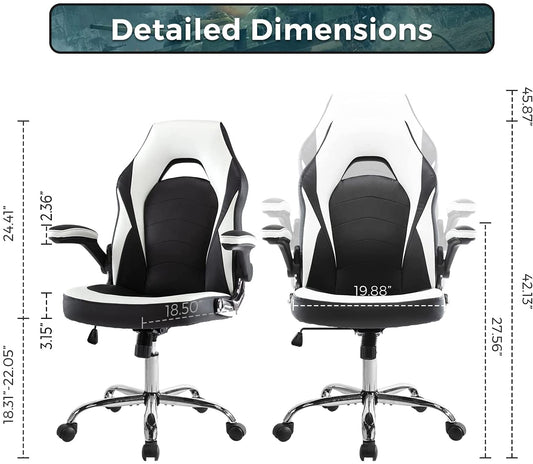 Oakcraft Blaze High Back Leatherette Gaming Chair - Oakcraft