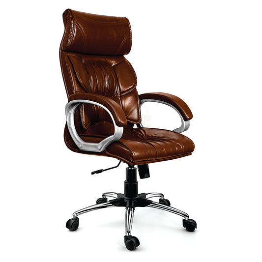 Stylish Office Chair with Contoured Seat and Back