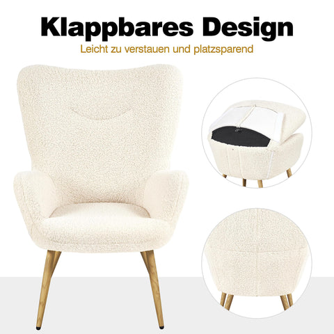 Oakcraft Wingback Chair, Polyester Cover, TV Chair, Armrest Chair, Upholstered Folding Chair, Cocktail Chair, Teddy Plush, Stylish Design, Oakcraft Wingback Chair, Polyester Cover, TV Chair, Armrest Chair, Upholstered Folding Chair, Cocktail Chair, Teddy Plush, Stylish Design,