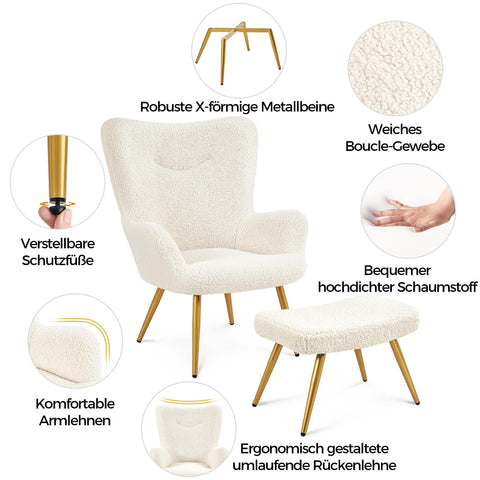 Oakcraft Wingback Chair, Polyester Cover, TV Chair, Armrest Chair, Upholstered Folding Chair, Cocktail Chair, Teddy Plush, Stylish Design, Oakcraft Wingback Chair, Polyester Cover, TV Chair, Armrest Chair, Upholstered Folding Chair, Cocktail Chair, Teddy Plush, Stylish Design,