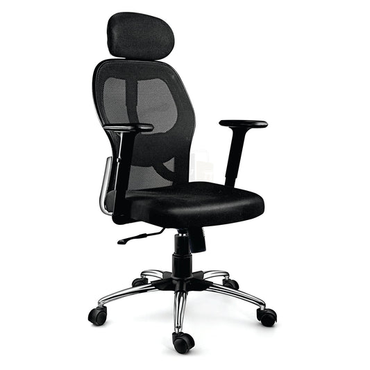 Mesh Office Chair with Padded Armrests