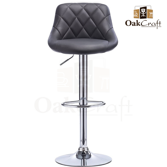 Oakcraft Louver Leatherette Bar Stool