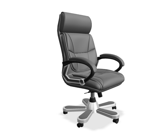 Oakcraft Stylish Leatherette Office Executive Chair 3D