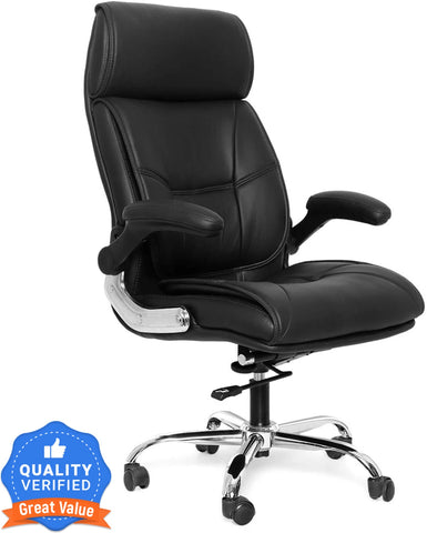 Oakcraft HIGH Back Leather Office with adjustable handle for home and office Leatherette Office Executive Chair