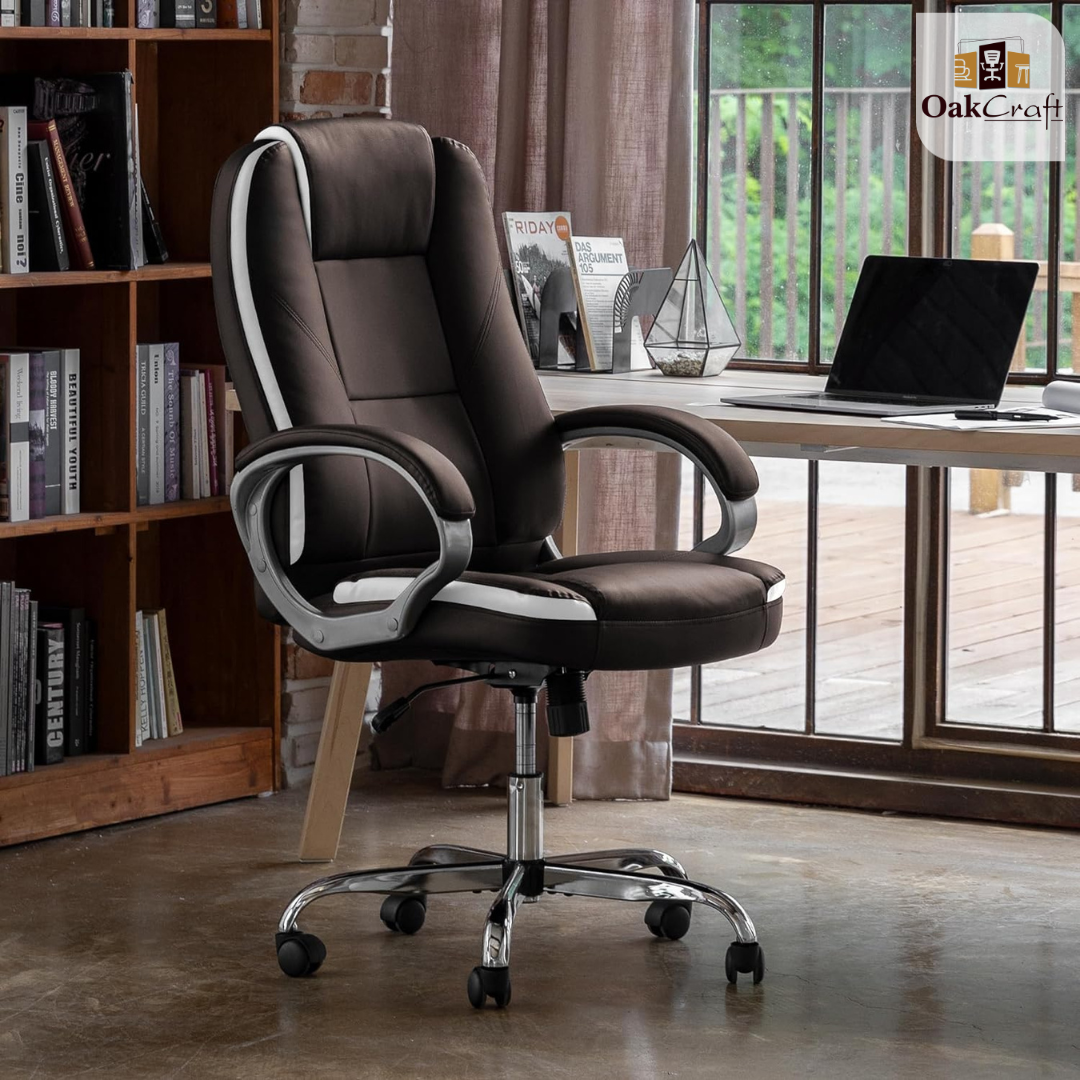 Oakcraft Gloster High Back Leatherette Ergonomic Office Chair - Oakcraft