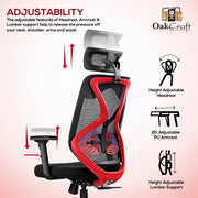 Oakcraft Hurricane High Back Ergonomic Mesh Office Chair