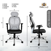 Oakcraft Matrix High Back Ergonomic Mesh Office Chair