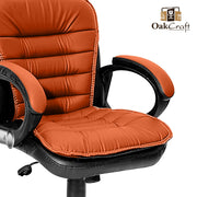 Oakcraft Harmony Medium Back Leatherette Ergonomic Office Chair - Oakcraft