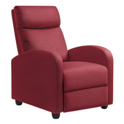 Oakcraft Recliner Chair Adjustable Home Theater Single Fabric Recliner Sofa Furniture with Thick Seat Cushion and Backrest Modern Living Room Recliners OMR-308 Modern Aurora Grey
