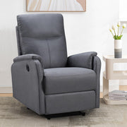 Oakcraft Electric Power Recliner, Breathable Fabric Reclining Chair, USB Ports, Electric Home Theater Seating, Recliners for Small Spaces, Home Living Room Bedroom
