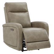Oakcraft Recliner Chair, Zero Wall Reclining Sofa Chair W Power Point USB Charger, Small Faux Leather RV Recliners Home Theater Seating for Living Room