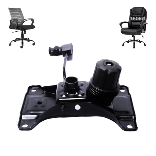 Oakcraft Universal Reinforced Tilting Mechanism Plate for Office Chairs - Heavy Duty Replacement Stand with Rolling Wheel, Chair Spare Parts, Repair Accessories for Gaming, Leather and Low Back Chairs