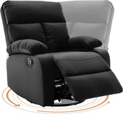 Oakcraft Swivel Rocker Recliner, Small Rocking Recliners Chair for Small Spaces, Small Rocker Recliner Chair for Living Room, RV, Bedroom, Nursery
