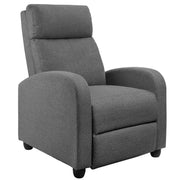 Oakcraft Recliner Chair Adjustable Home Theater Single Fabric Recliner Sofa Furniture with Thick Seat Cushion and Backrest Modern Living Room Recliners OMR-308 Modern Aurora Grey