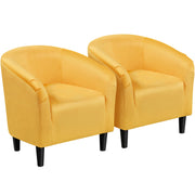 Oakcraft Accent Chair Set of 2, Boucle Fabric Club Chair, Furry Sherpa Elegant Siting Chair with Cozy Soft Padded for Living Room Bedroom Reception Room Office,