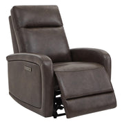 Oakcraft Recliner Chair, Zero Wall Reclining Sofa Chair W Power Point USB Charger, Small Faux Leather RV Recliners Home Theater Seating for Living Room