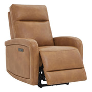 Oakcraft Recliner Chair, Zero Wall Reclining Sofa Chair W Power Point USB Charger, Small Faux Leather RV Recliners Home Theater Seating for Living Room