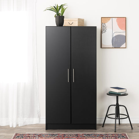 Oakcraft Elite 32" Storage Cabinet, Drifted Gray Storage Cabinet, Bathroom Cabinet, Pantry Cabinet with 3 Shelves 16" D x 32" W x 65" H,