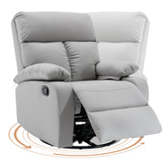 Oakcraft Swivel Rocker Recliner, Small Rocking Recliners Chair for Small Spaces, Small Rocker Recliner Chair for Living Room, RV, Bedroom, Nursery
