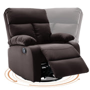Oakcraft Swivel Rocker Recliner, Small Rocking Recliners Chair for Small Spaces, Small Rocker Recliner Chair for Living Room, RV, Bedroom, Nursery