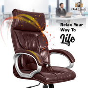 Oakcraft Stardom High Back Leatherette Ergonomic Office Chair - Oakcraft