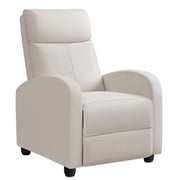 Oakcraft Recliner Chair Adjustable Home Theater Single Fabric Recliner Sofa Furniture with Thick Seat Cushion and Backrest Modern Living Room Recliners OMR-308 Modern Aurora Grey