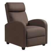 Oakcraft Recliner Chair Adjustable Home Theater Single Fabric Recliner Sofa Furniture with Thick Seat Cushion and Backrest Modern Living Room Recliners OMR-308 Modern Aurora Grey