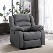 Oakcraft Power Recliner Chair, Oversized Electric Overstuffed Chair with Soft Cushion and Back, Sofa with Comfortable Armchair