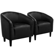 Oakcraft Accent Chair Set of 2, Boucle Fabric Club Chair, Furry Sherpa Elegant Siting Chair with Cozy Soft Padded for Living Room Bedroom Reception Room Office,