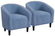Oakcraft Accent Chair Set of 2, Boucle Fabric Club Chair, Furry Sherpa Elegant Siting Chair with Cozy Soft Padded for Living Room Bedroom Reception Room Office,