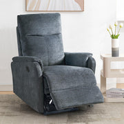 Oakcraft Electric Power Recliner, Breathable Fabric Reclining Chair, USB Ports, Electric Home Theater Seating, Recliners for Small Spaces, Home Living Room Bedroom