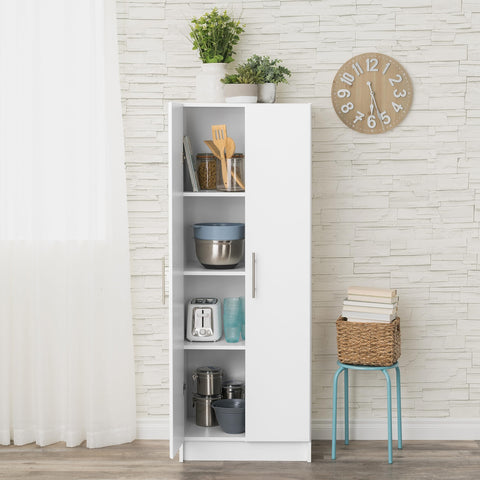 Oakcraft Elite 32" Storage Cabinet, Drifted Gray Storage Cabinet, Bathroom Cabinet, Pantry Cabinet with 3 Shelves 16" D x 32" W x 65" H,