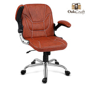 Oakcraft Colossal  Medium Back Leatherette Ergonomic Office Chair - Oakcraft