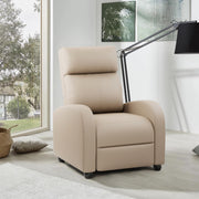 Oakcraft Recliner Chair Recliner Sofa Chair Padded Seat Pu Leather Adjustable Reclining Chairs Home Theater Single Modern Living Room Recliners with Thick Seat Cushion and Backrest