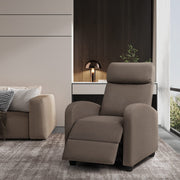 Oakcraft Recliner Chair Adjustable Home Theater Single Fabric Recliner Sofa Furniture with Thick Seat Cushion and Backrest Modern Living Room Recliners OMR-308 Modern Aurora Grey