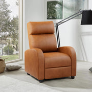 Oakcraft Recliner Chair Recliner Sofa Chair Padded Seat Pu Leather Adjustable Reclining Chairs Home Theater Single Modern Living Room Recliners with Thick Seat Cushion and Backrest