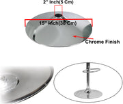 Oakcraft chrome steel base (tawa) for bar stool chair, Kitchen stool Bar Stool Base  (Furniture Parts, Carbon Steel)