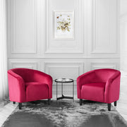 Oakcraft Accent Chair Set of 2, Boucle Fabric Club Chair, Furry Sherpa Elegant Siting Chair with Cozy Soft Padded for Living Room Bedroom Reception Room Office,