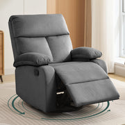 Oakcraft Recliner Chair for Adults, Massage Fabric Small Recliner Home Theater Seating with Lumbar Support, Adjustable Modern Reclining Chair with Padded Seat Backrest for Living Room