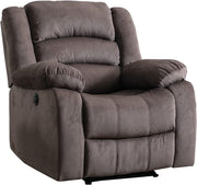 Oakcraft Power Recliner Chair, Oversized Electric Overstuffed Chair with Soft Cushion and Back, Sofa with Comfortable Armchair