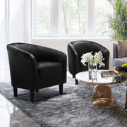 Oakcraft Accent Chair Set of 2, Boucle Fabric Club Chair, Furry Sherpa Elegant Siting Chair with Cozy Soft Padded for Living Room Bedroom Reception Room Office,