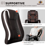Oakcraft Gloster High Back Leatherette Ergonomic Office Chair - Oakcraft