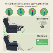 Oakcraft 2025 New Power Recliner Chair for Adults, Adjustable Electric Chair Power Reclining Sofa, USB Port, Ultra-Comfy Teddy Fleece Recliner for Living Room, Tool-Free Setup Single Sofa
