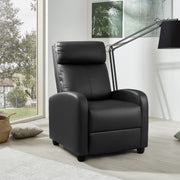 Oakcraft Recliner Chair Recliner Sofa Chair Padded Seat Pu Leather Adjustable Reclining Chairs Home Theater Single Modern Living Room Recliners with Thick Seat Cushion and Backrest